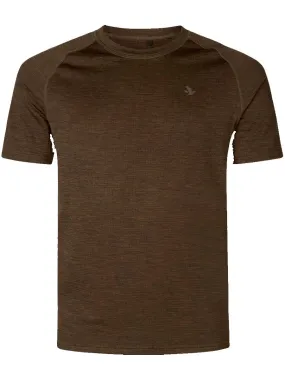 SEELAND Active Short Sleeve T-shirt - Mens - Demitasse Brown