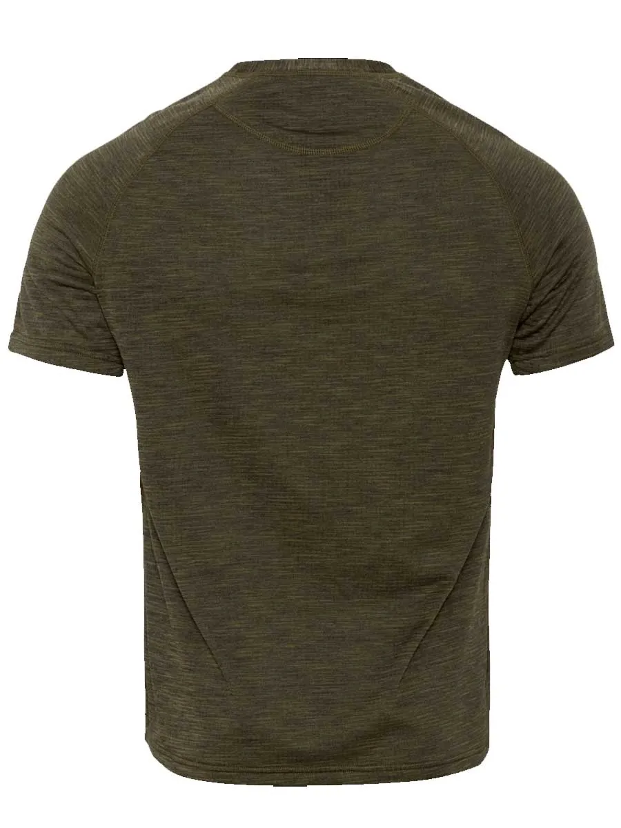 SEELAND Active Short Sleeve T-shirt - Mens - Pine Green