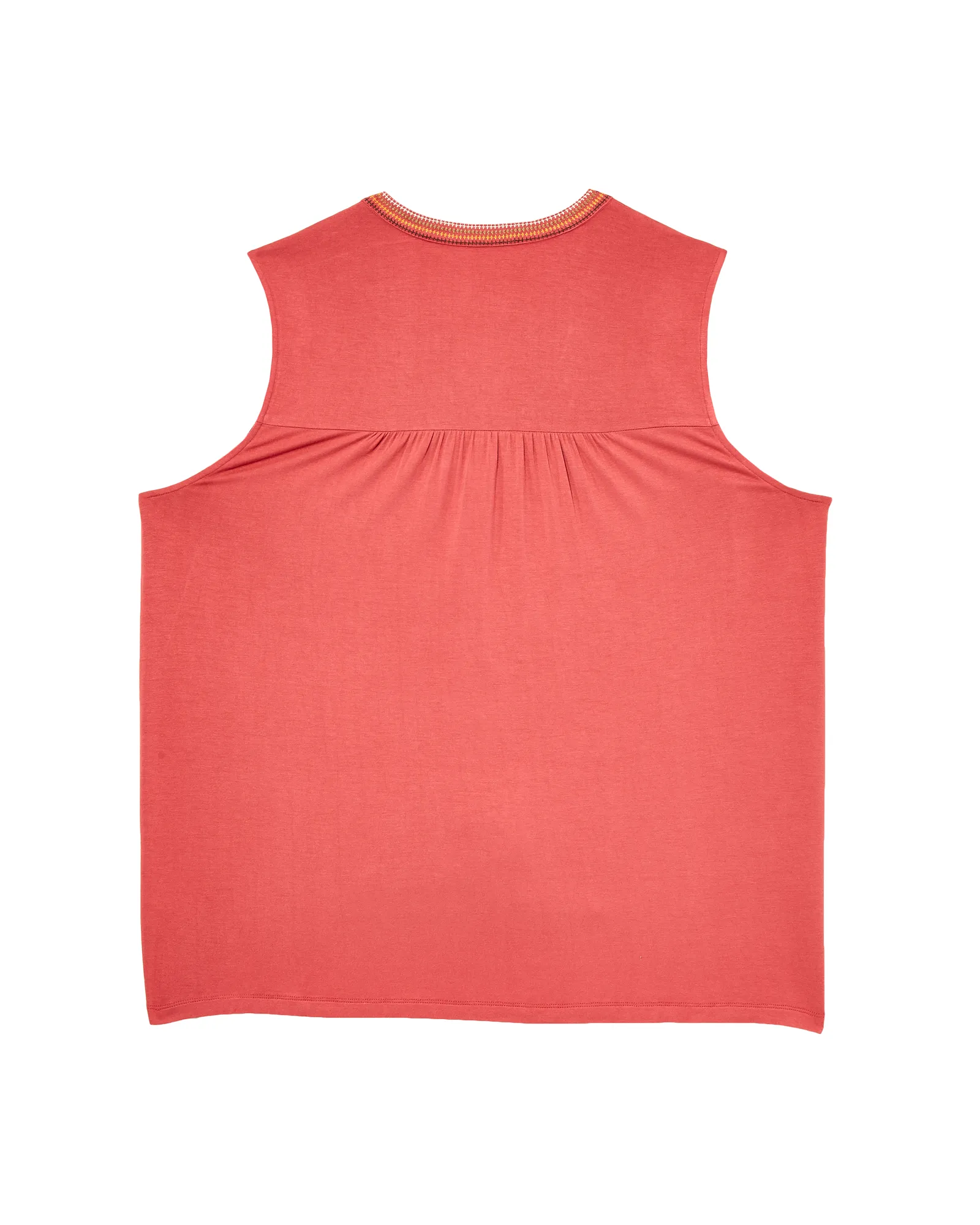 Sefa Button Down Sleeveless Top | Orange