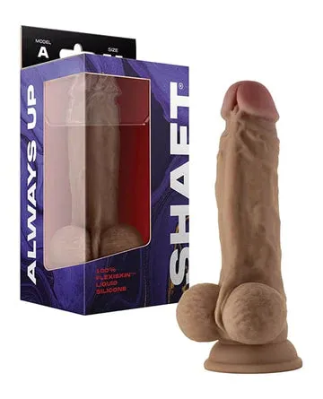 Shaft Model A 7.5" Flexskin Liquid Silicone Dildo with Balls