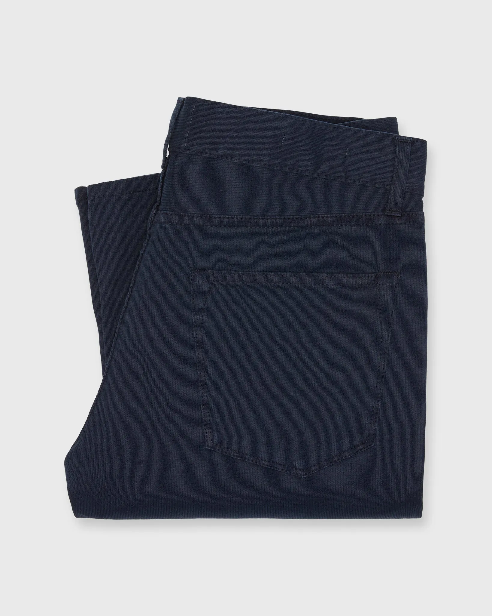 Slim Straight 5-Pocket Pant in Navy Bedford Cord