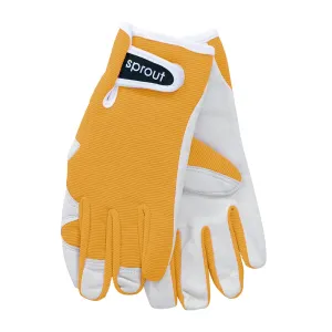 Sprout Goatskin  Garden Gloves - Mustard