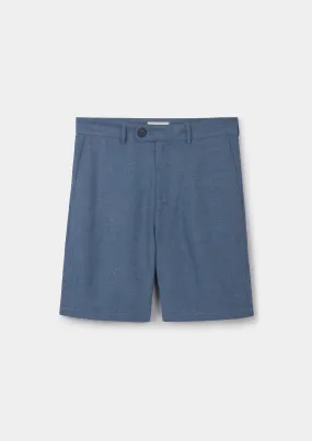 Steel Blue Twill Shorts