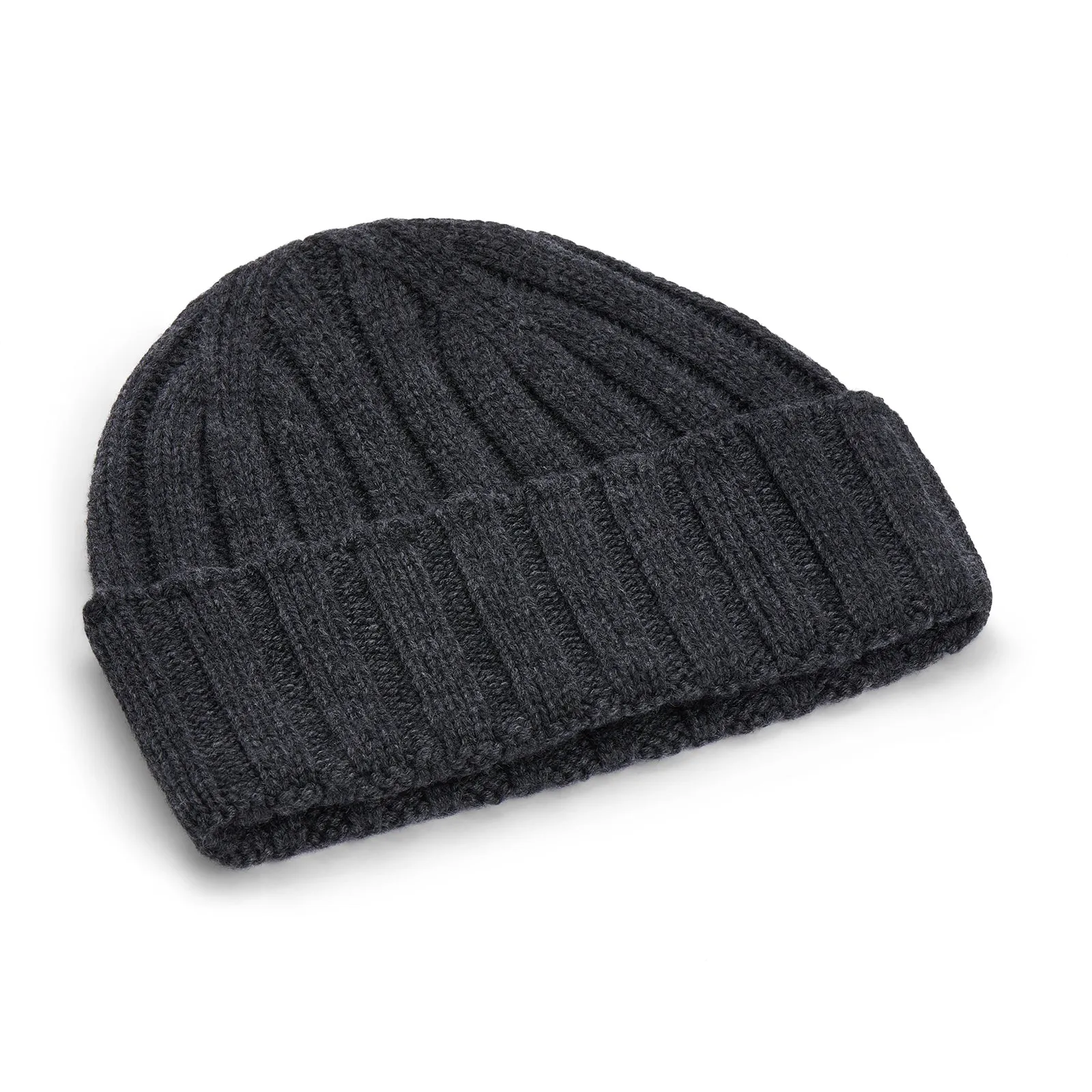 Stormcloud Cashmere Knitted Cap