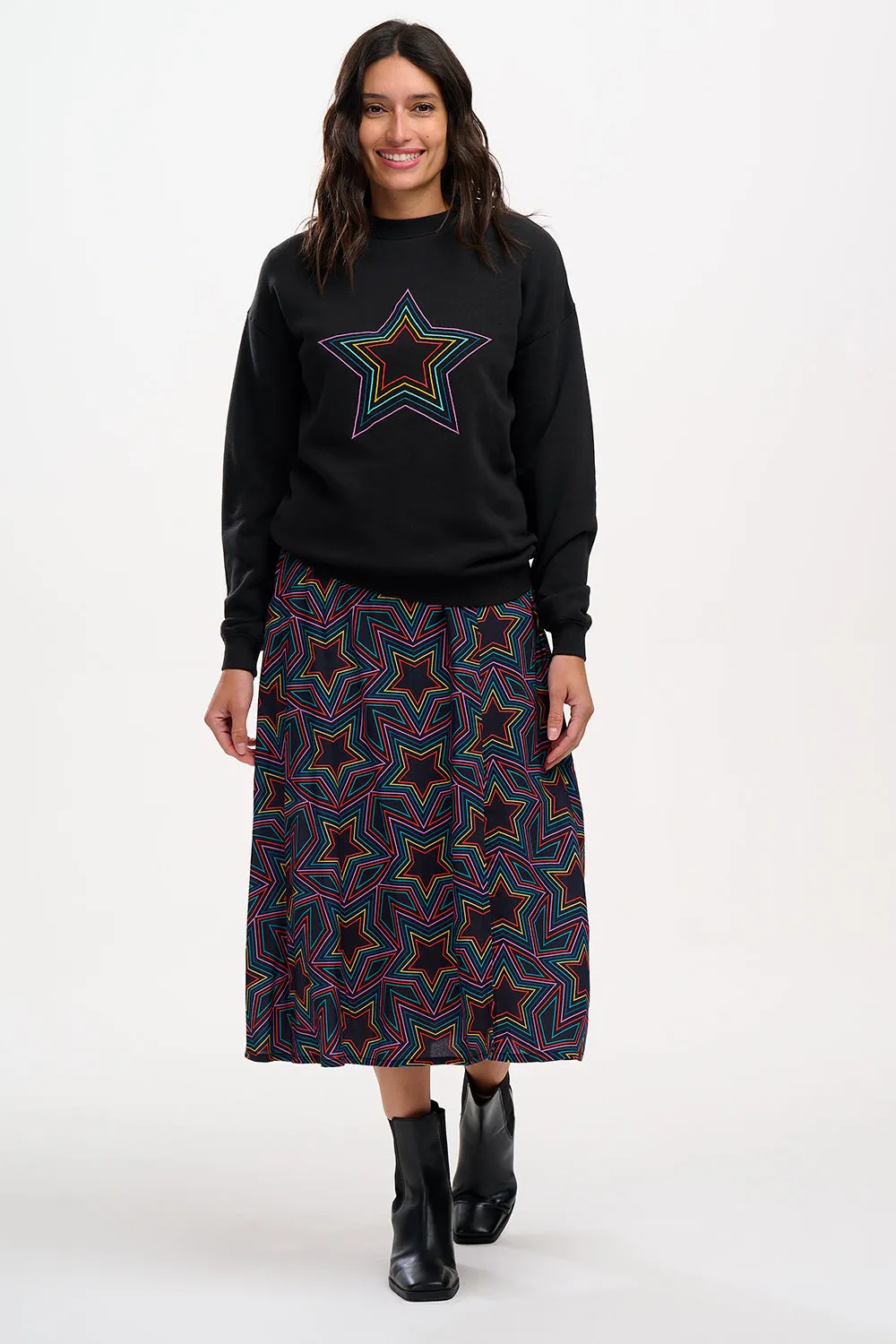 Sugarhill Brighton - Rosalind Rainbow Star Explosion Skirt