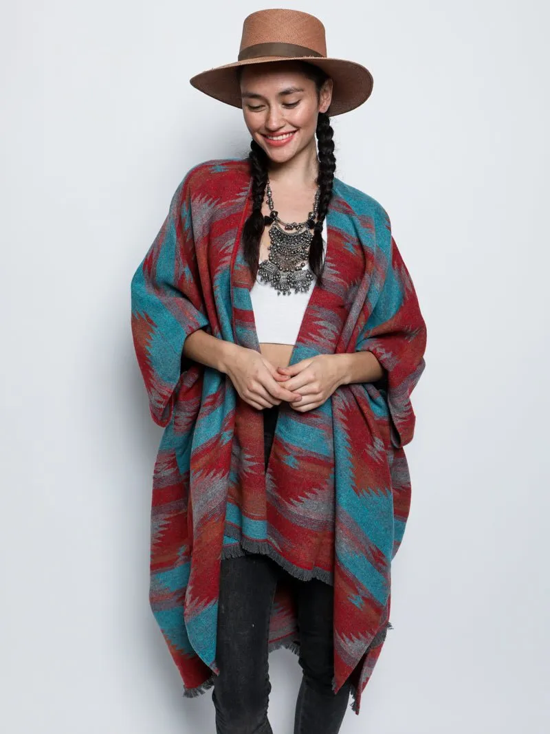 Sunset Fox Poncho