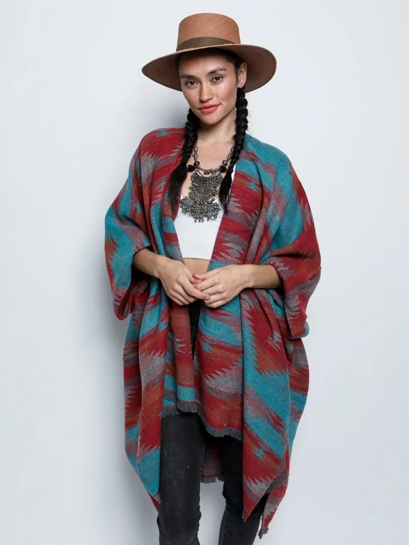 Sunset Fox Poncho