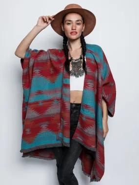 Sunset Fox Poncho