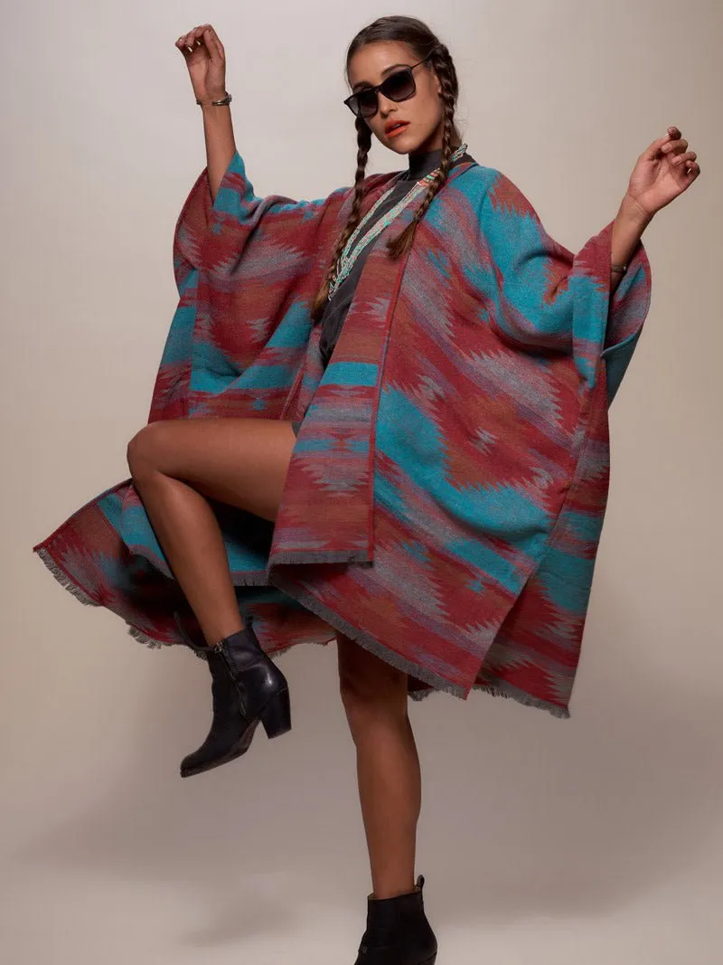 Sunset Fox Poncho