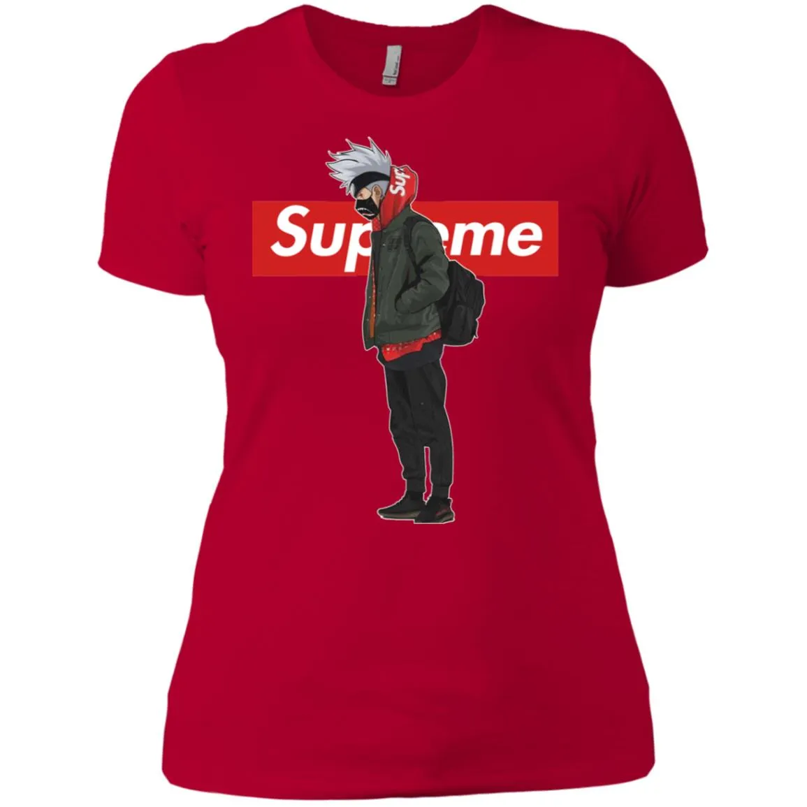 Supreme Naruto Funny Style T-shirt Women Cotton T-Shirt