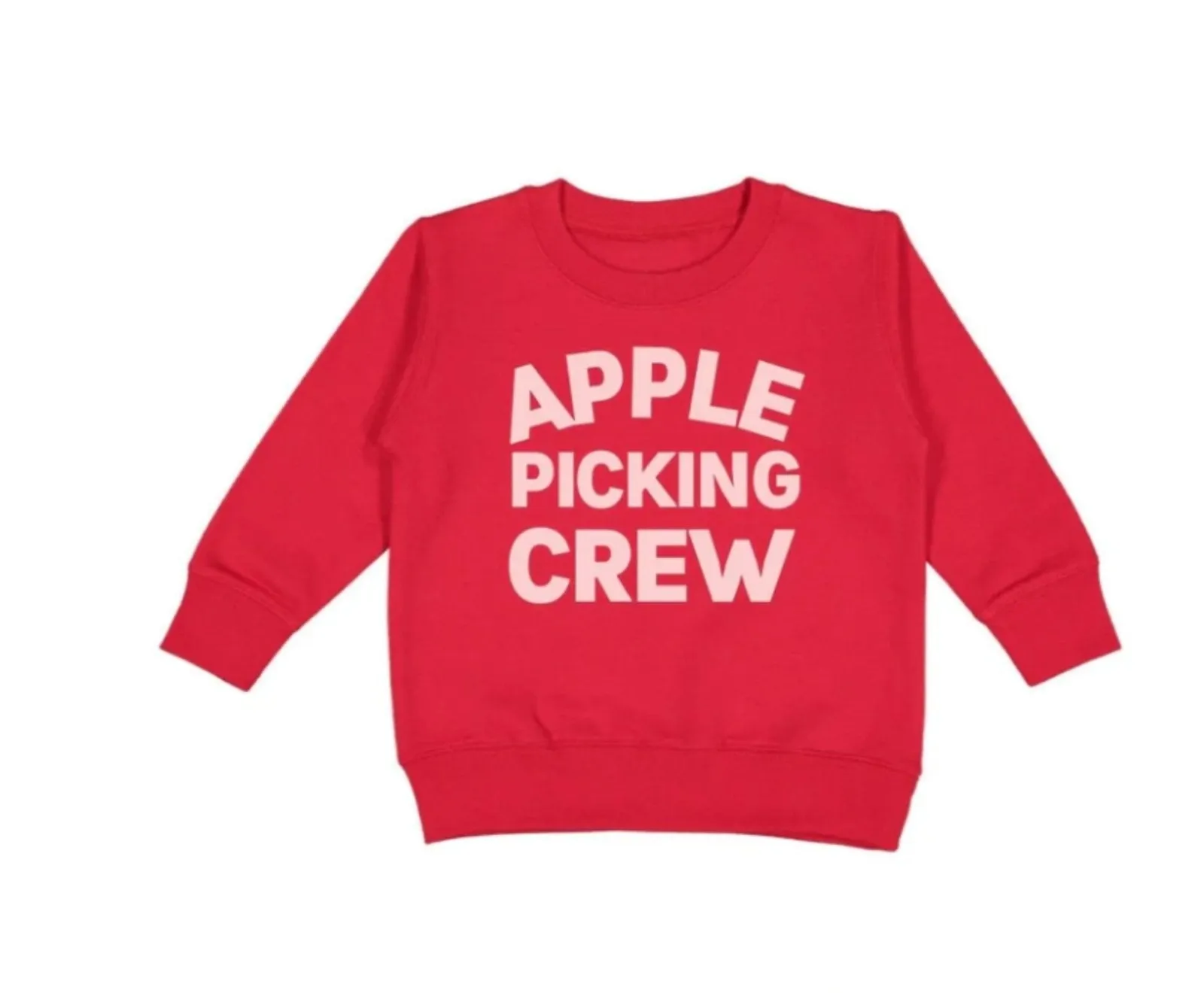 Sweet Wink Red Apple Picking Crew L/S Sweatshirt