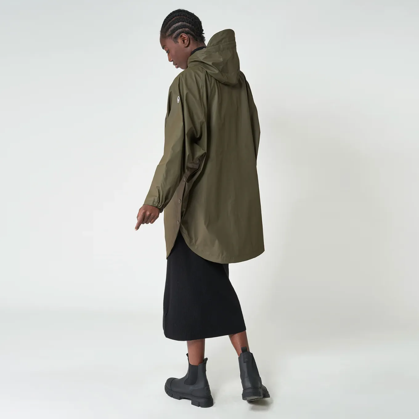 Tantä Khaki Sky Raincoat