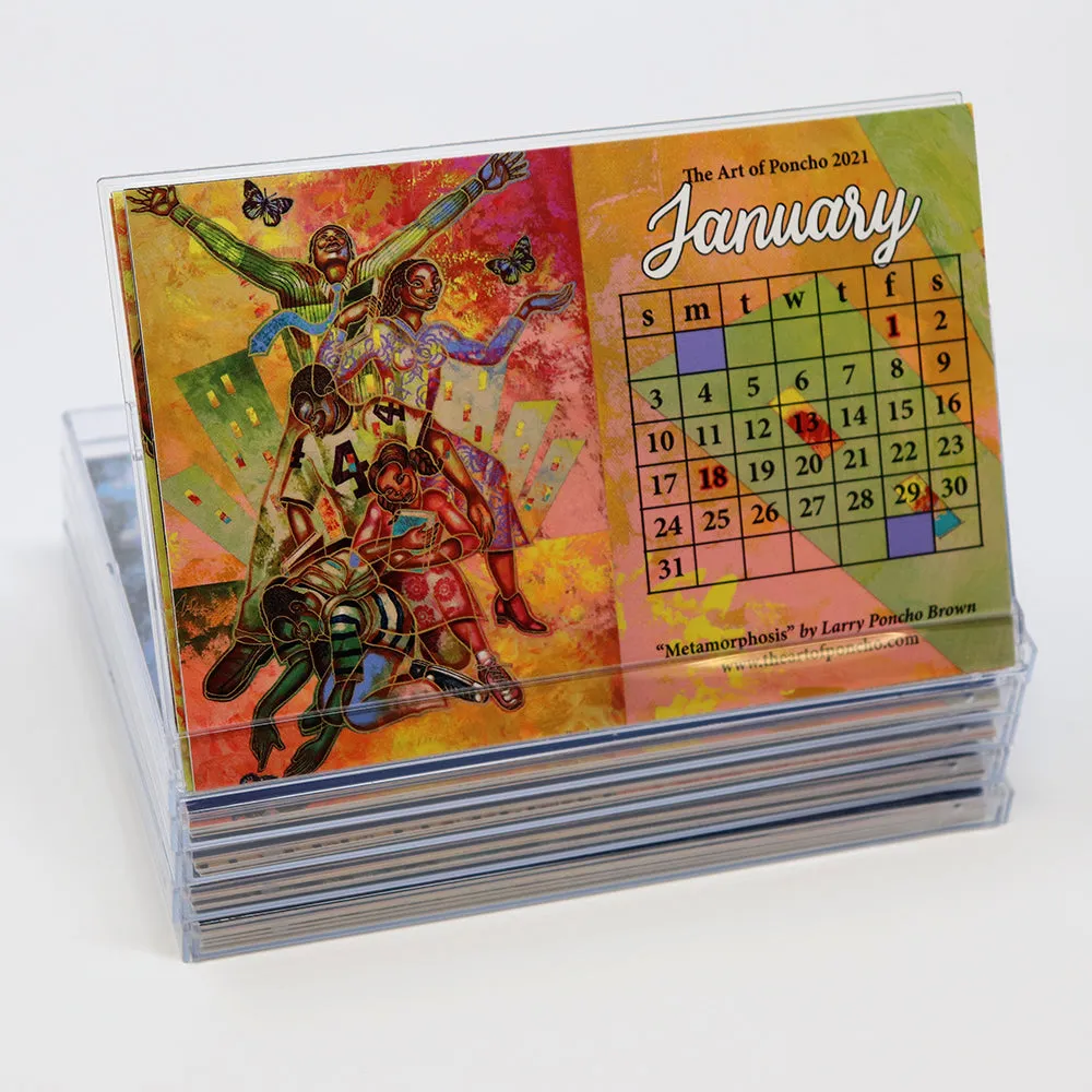 THE ART OF PONCHO DESK CALENDAR