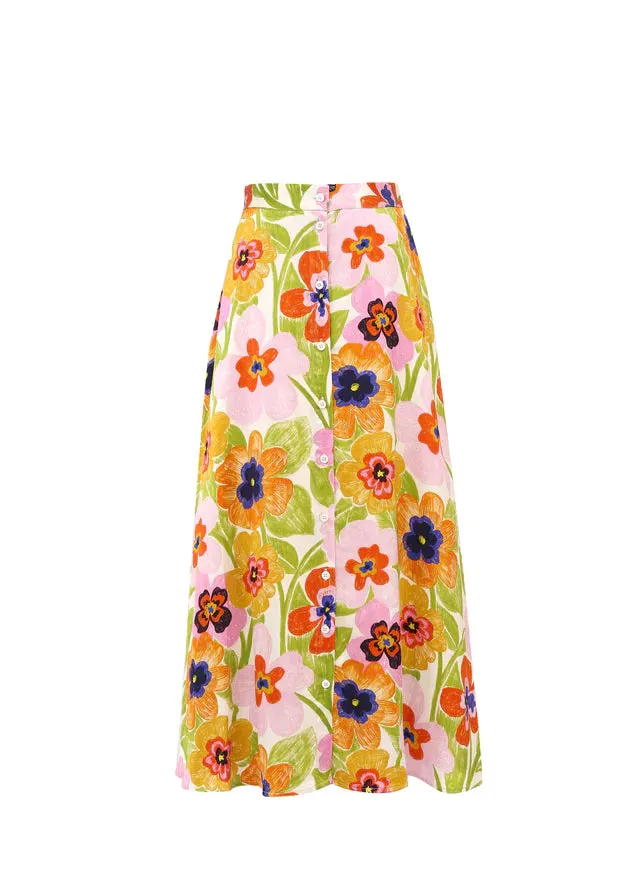 The Celly Spicy Garden Skirt by FRNCH