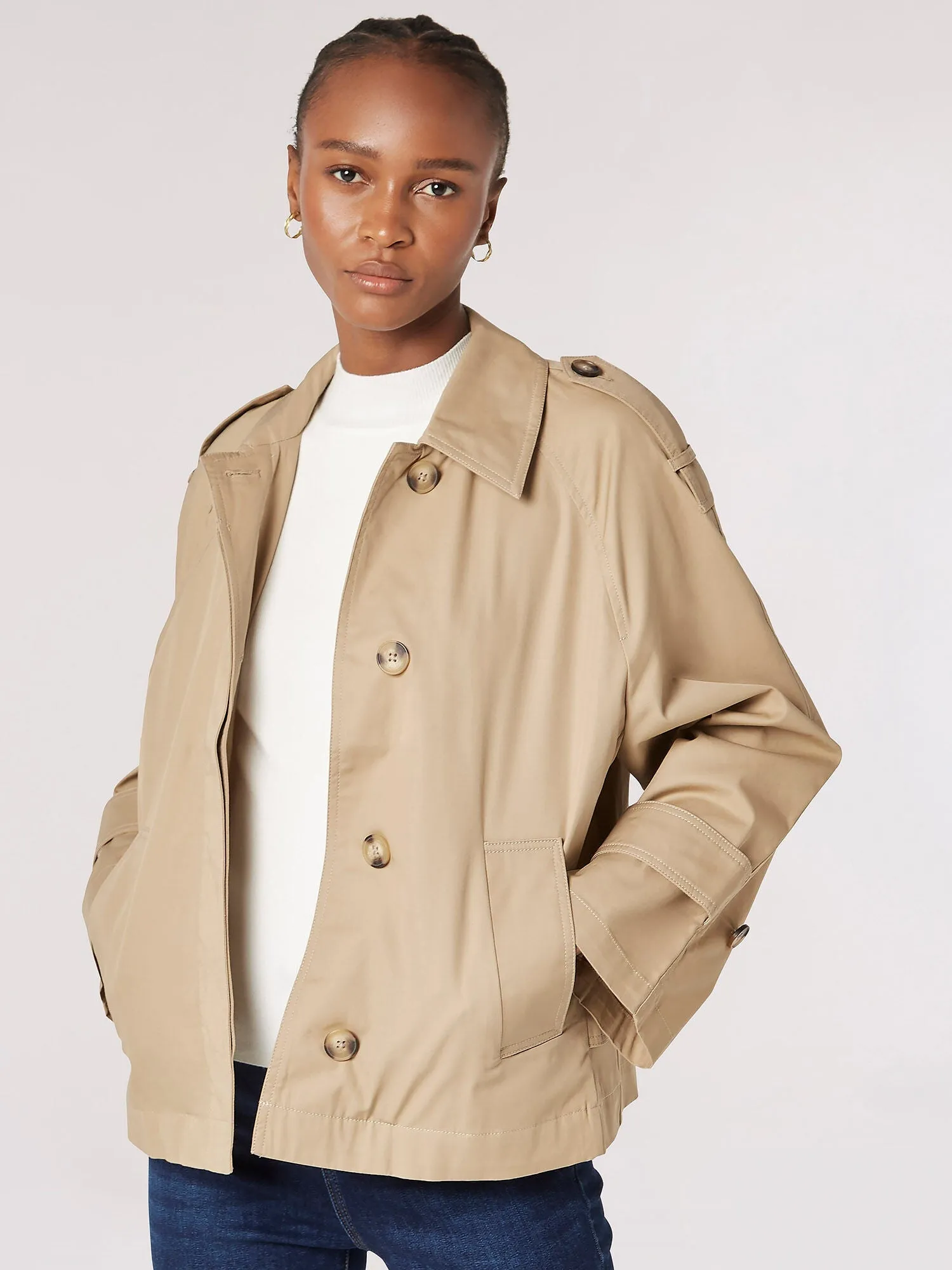 The Short Cotton Trench Coat