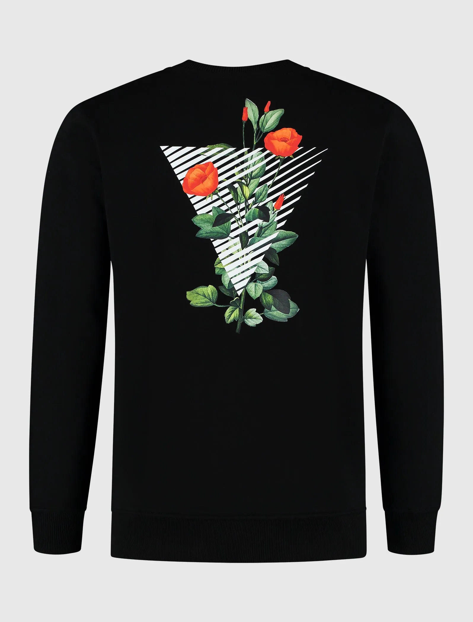 Triangle Rose Branch Sweater | Black