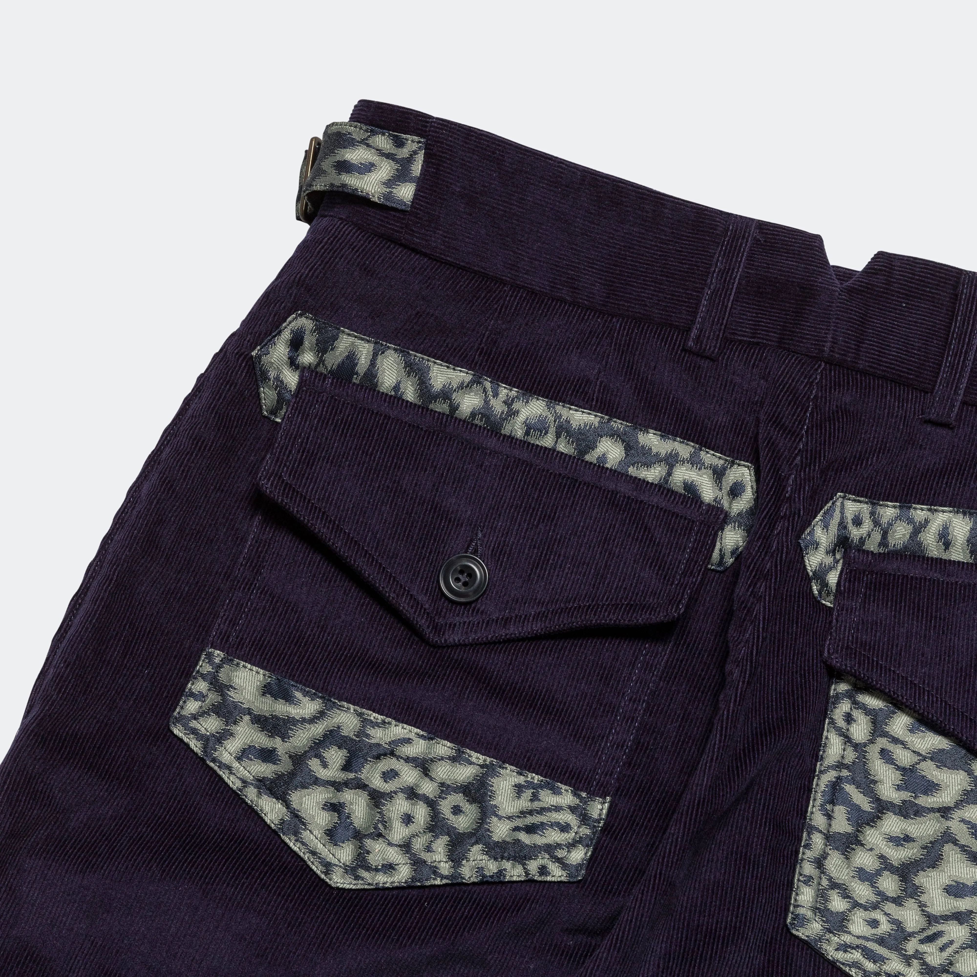 Two Pocket Straight Leg Trouser - Navy/Olive