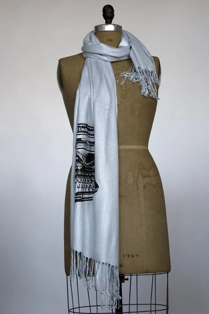 Typewriter Scarf. Underwood pashmina.