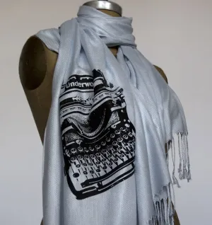 Typewriter Scarf. Underwood pashmina.