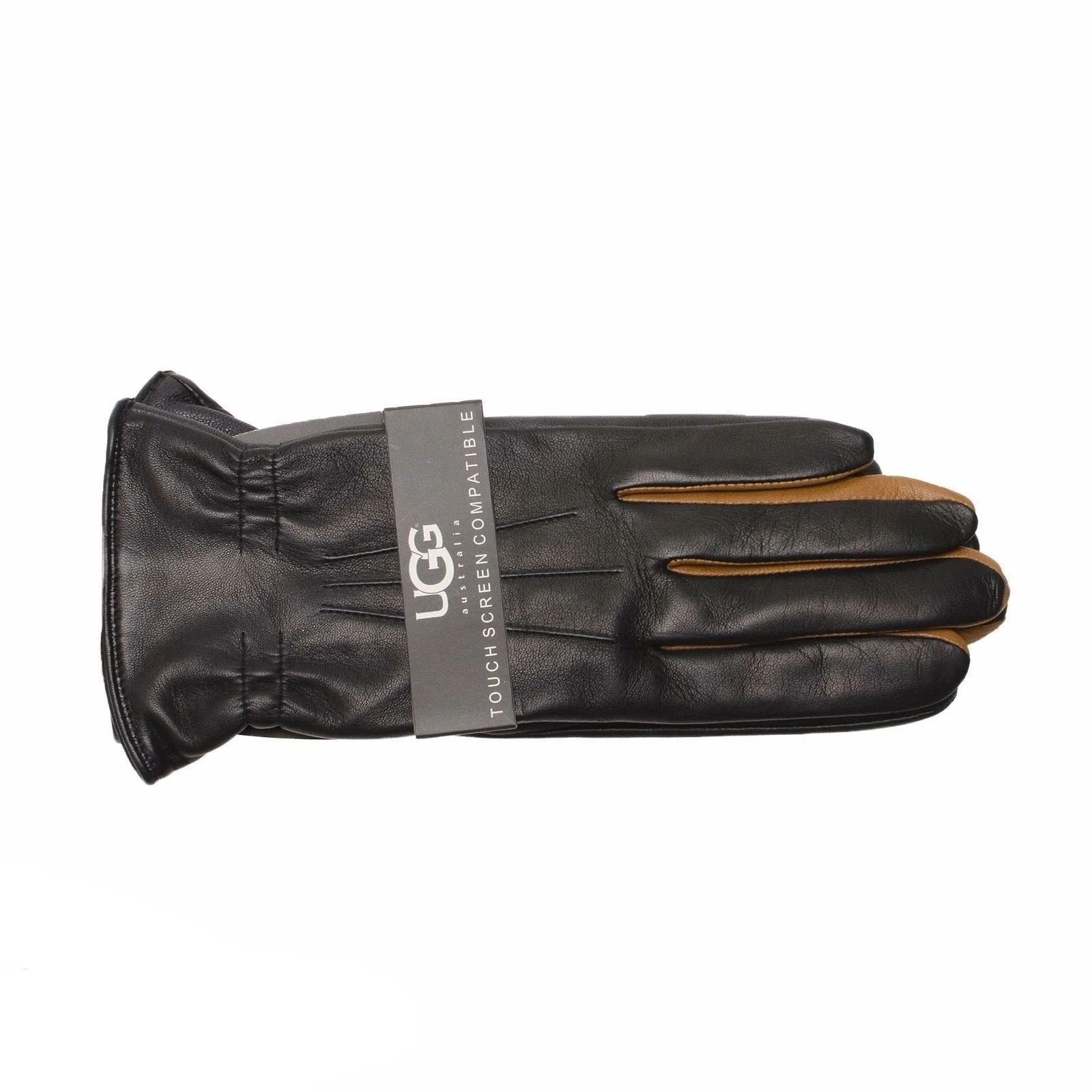 UGG Tech Black / Brown Gloves