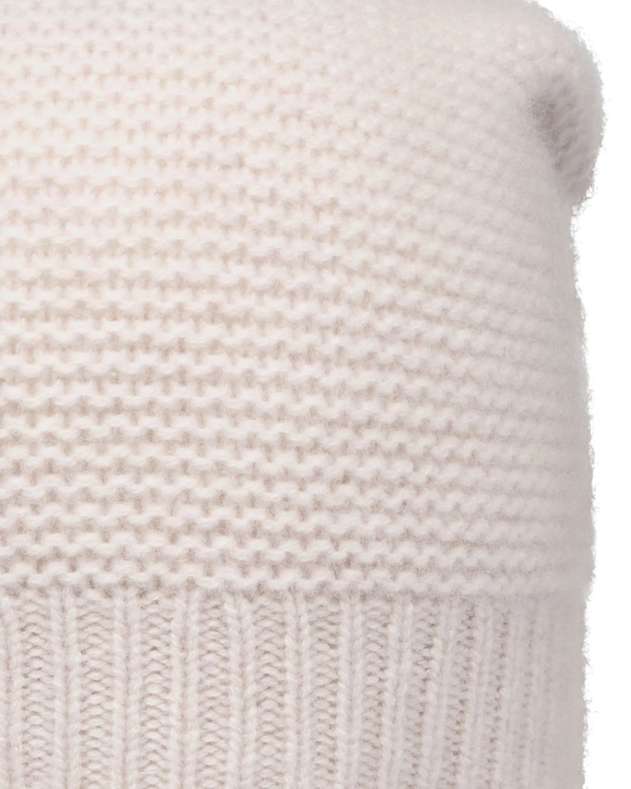 Unisex Beanie Cashmere Hat Frost White