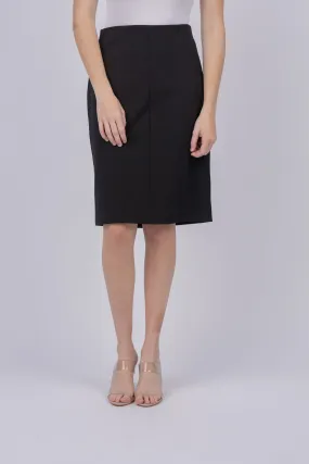 Vince Seamed Front Pencil Skirt in Black