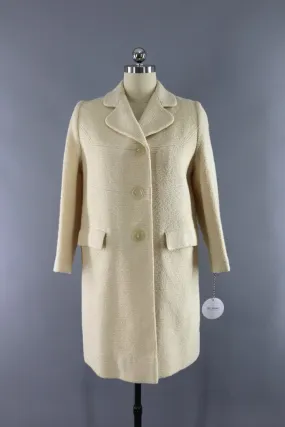 Vintage Ivory Winter Coat