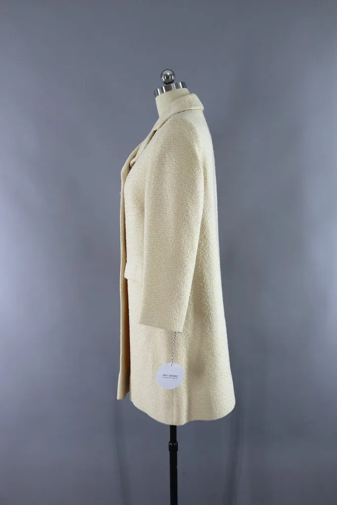 Vintage Ivory Winter Coat