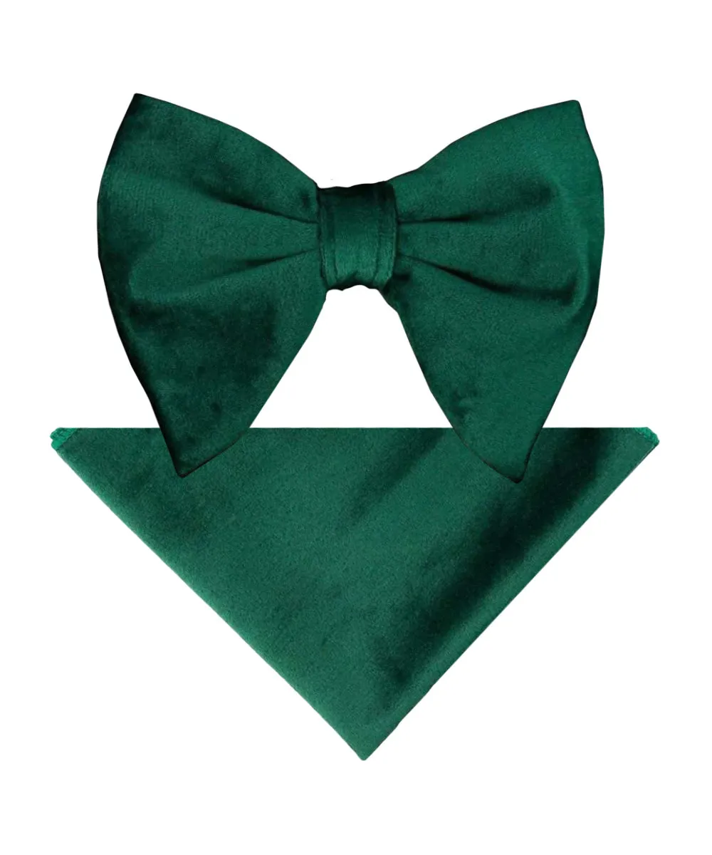 Vittorio Farina Men's Velvet Teardrop Bow Tie & Pocket Square in Gift Box