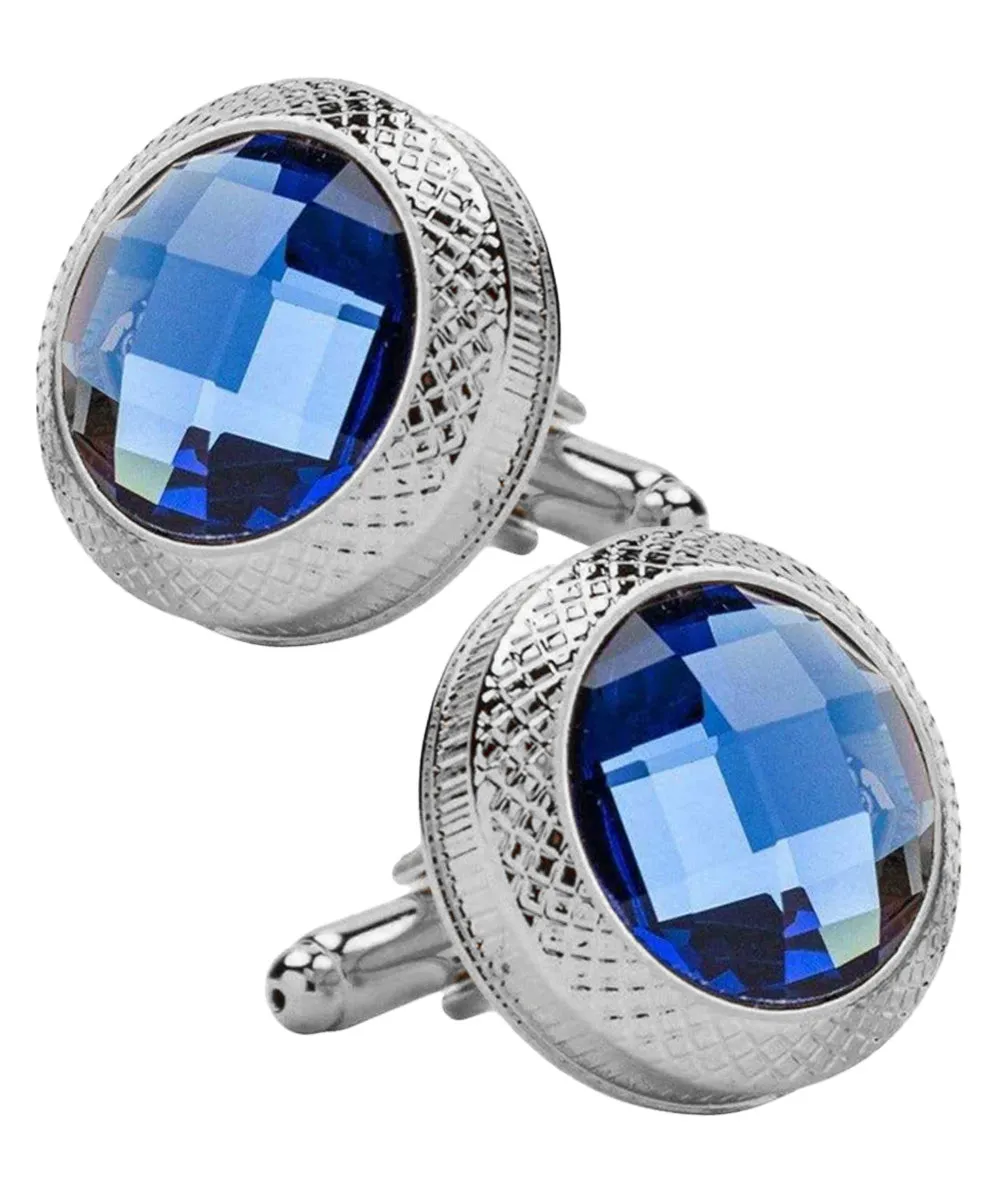 Vittorio Vico Button Colorstone Cufflinks: CL18XX Series