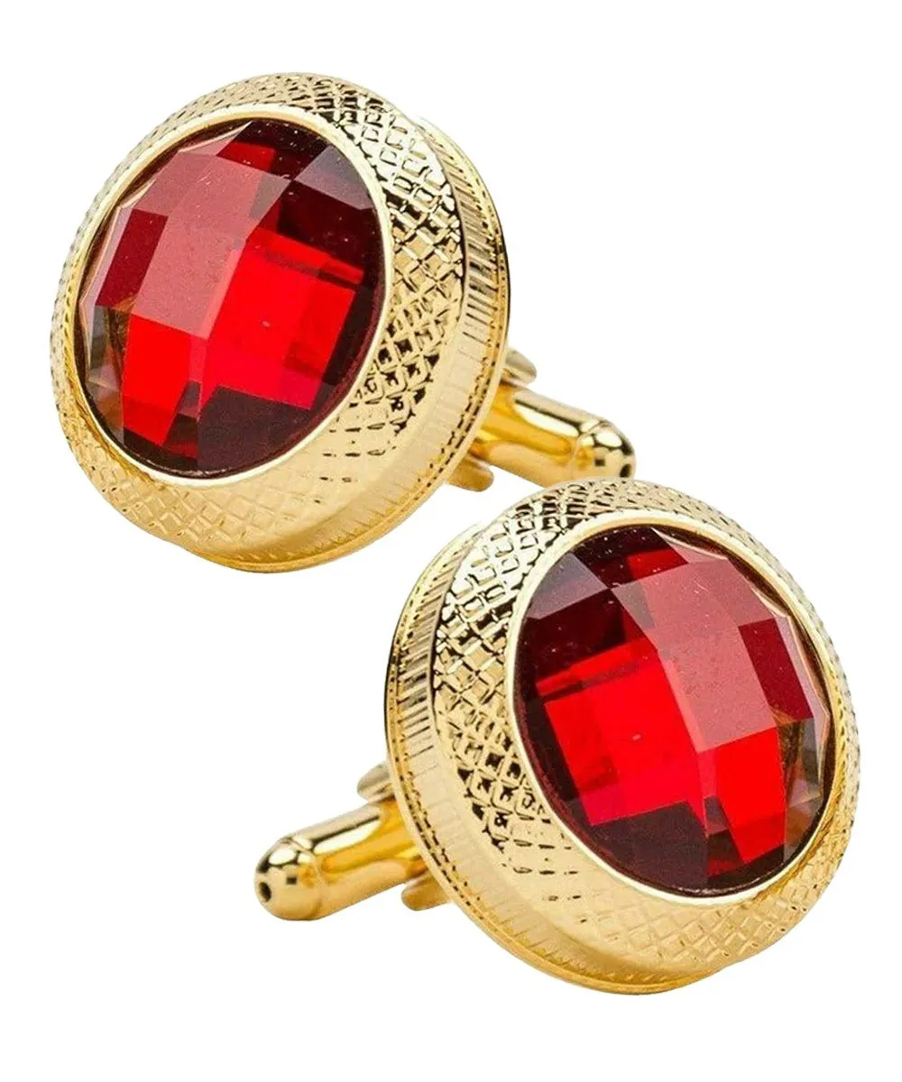 Vittorio Vico Button Colorstone Cufflinks: CL18XX Series