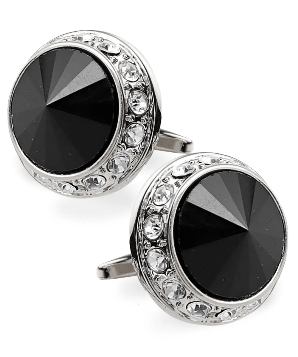 Vittorio Vico Large Bling Colorstone Cufflinks: CL15XX Series