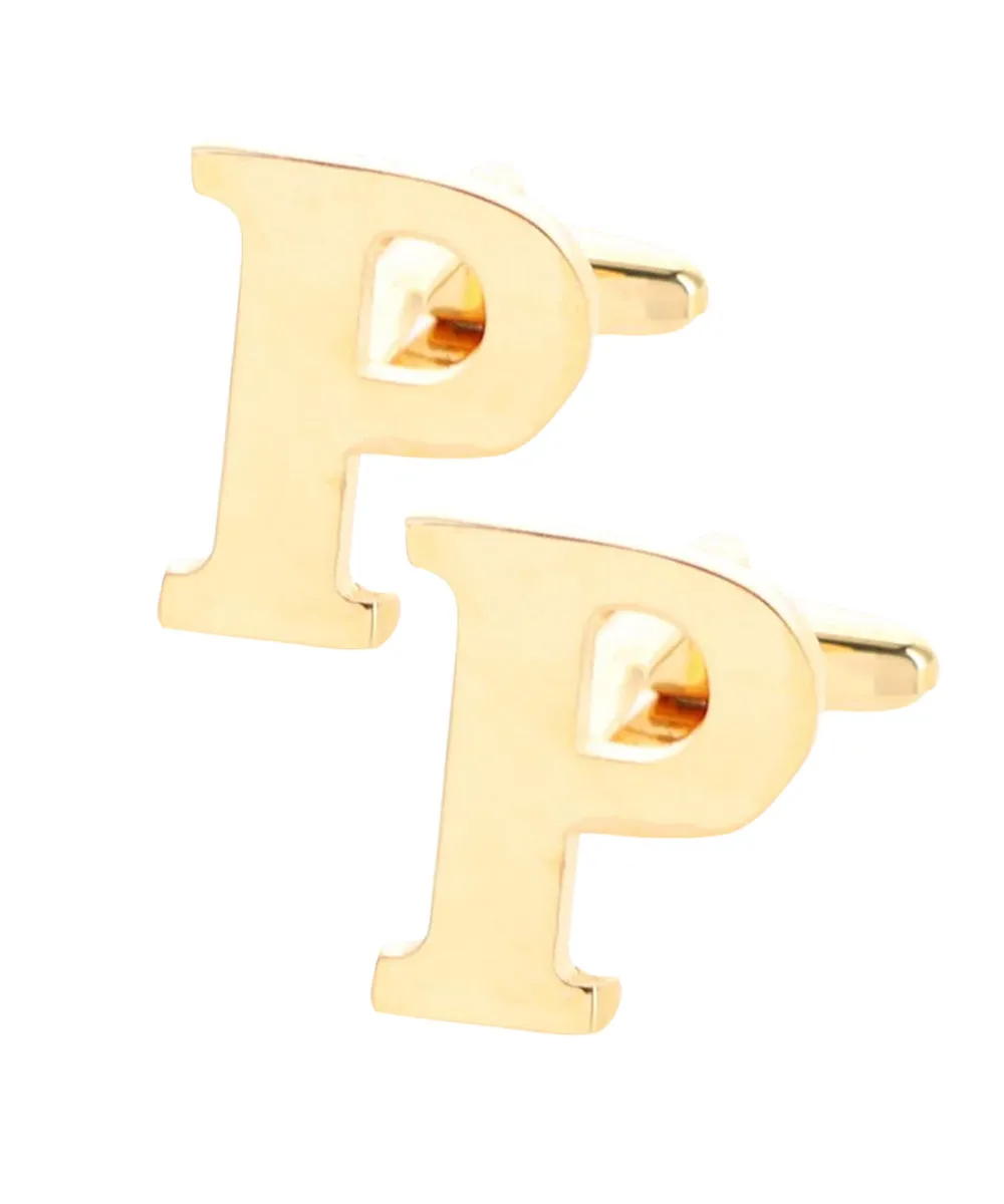 Vittorio Vico Plain Initial Cufflinks in Gift Box