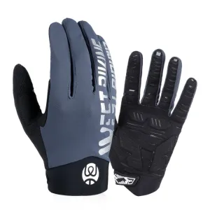 WEST BIKING YP0211214 Long Finger Shock Absorption Non-Slip Touch Screen Gloves Cycling Sports Gloves, Size: M(Gray)