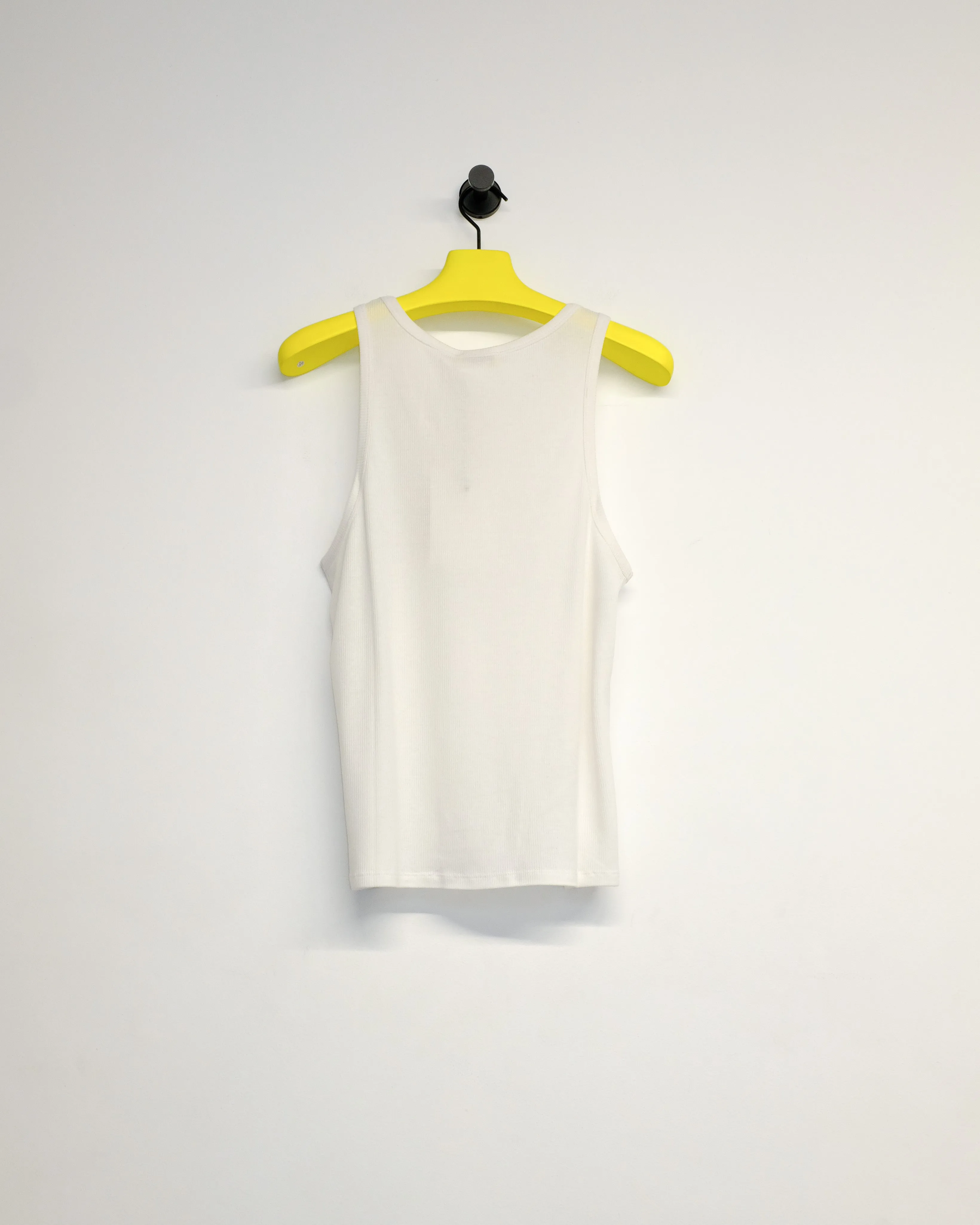 White Los Ninos Ribbed Tank