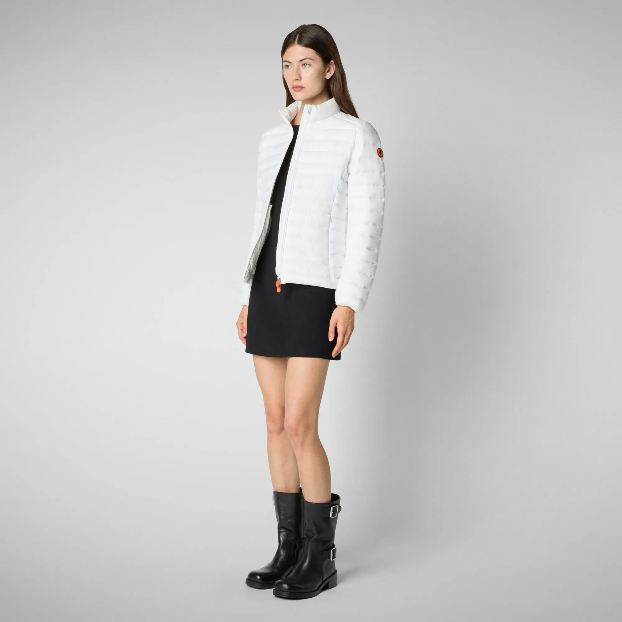 Women's Animal free Puffer Jacket Carly in Off White