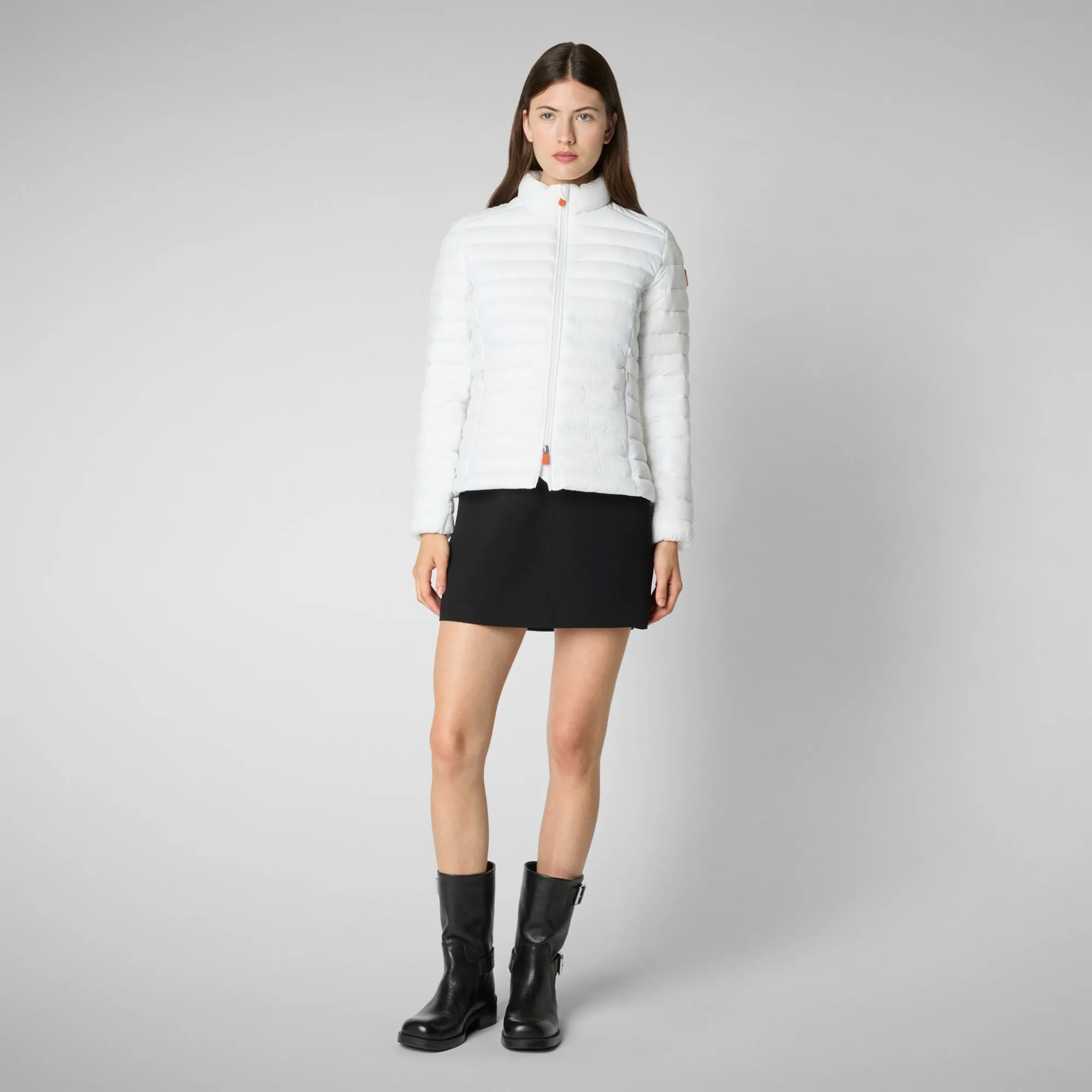 Women's Animal free Puffer Jacket Carly in Off White