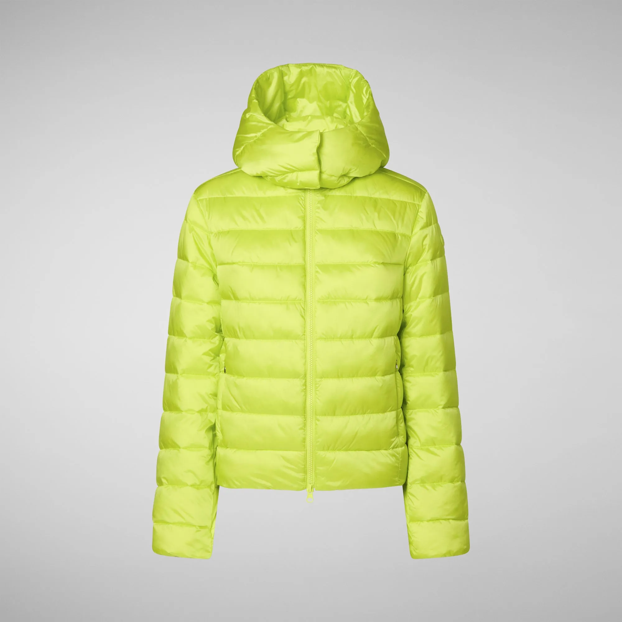 Women's animal free Puffer jacket Liana in lichen green