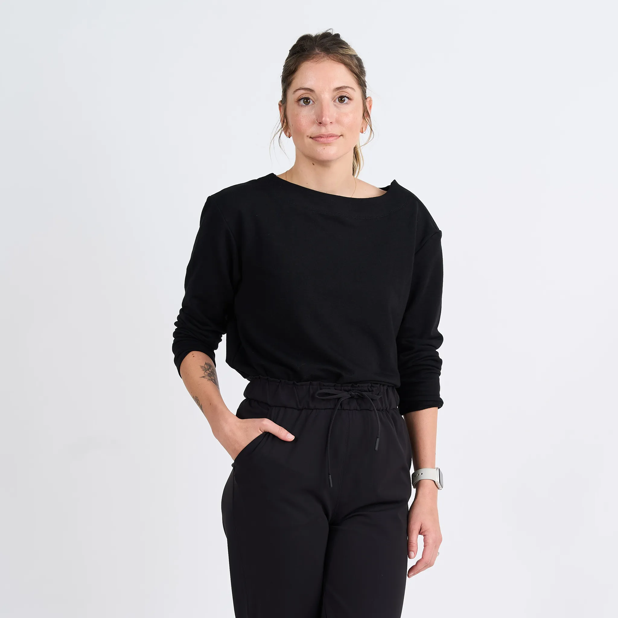 Women’s Black Chemotherapy Long-Sleeved Shirt