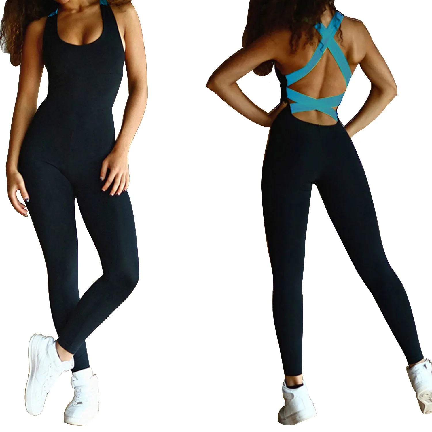 Women's Sports YOGA Workout Gym Fitness Jumpsuit