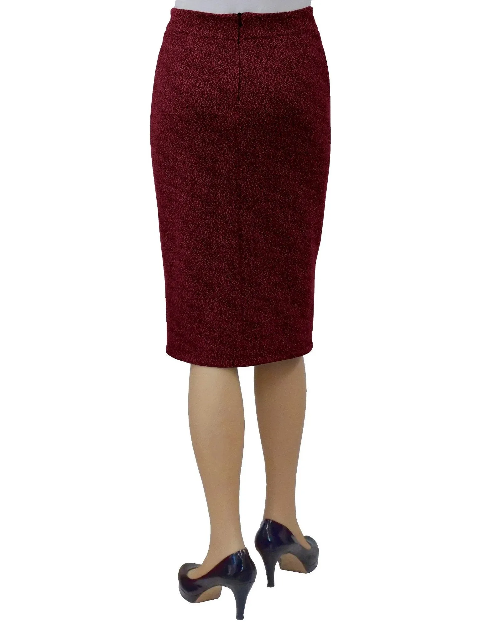 Women's Tapered Boucle Knit Pencil Skirt