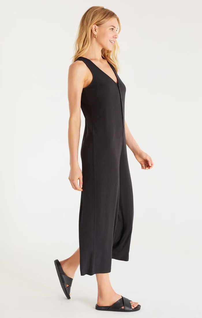 Z Supply Elisha Rib Henley Jumpsuit