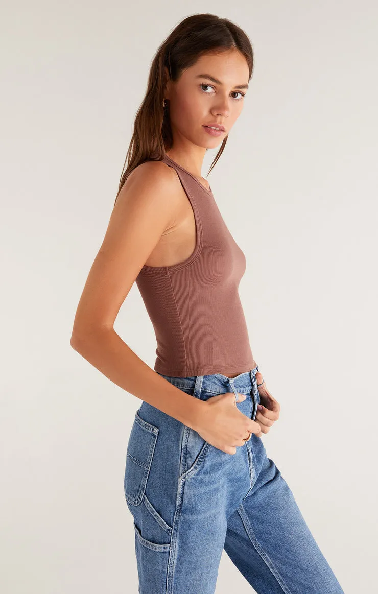 Z Supply Hannah Cropped Rib Tank