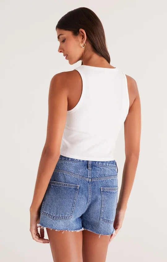 Z Supply Hannah Cropped Rib Tank