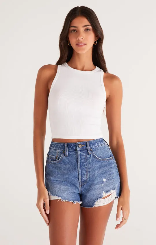 Z Supply Hannah Cropped Rib Tank