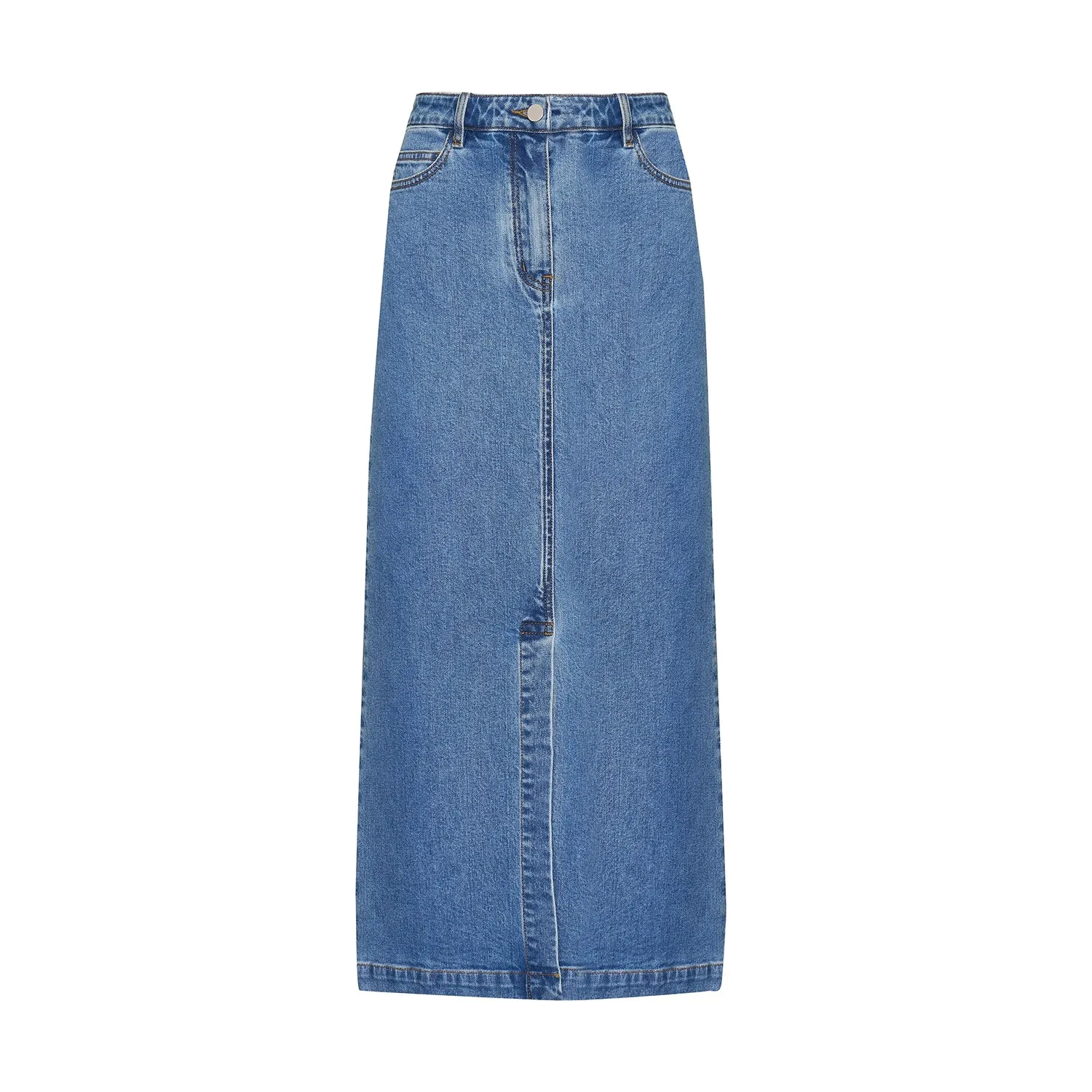 ZOE KRATZMANN | MERIDIAN SKIRT/MID WASH DENIM